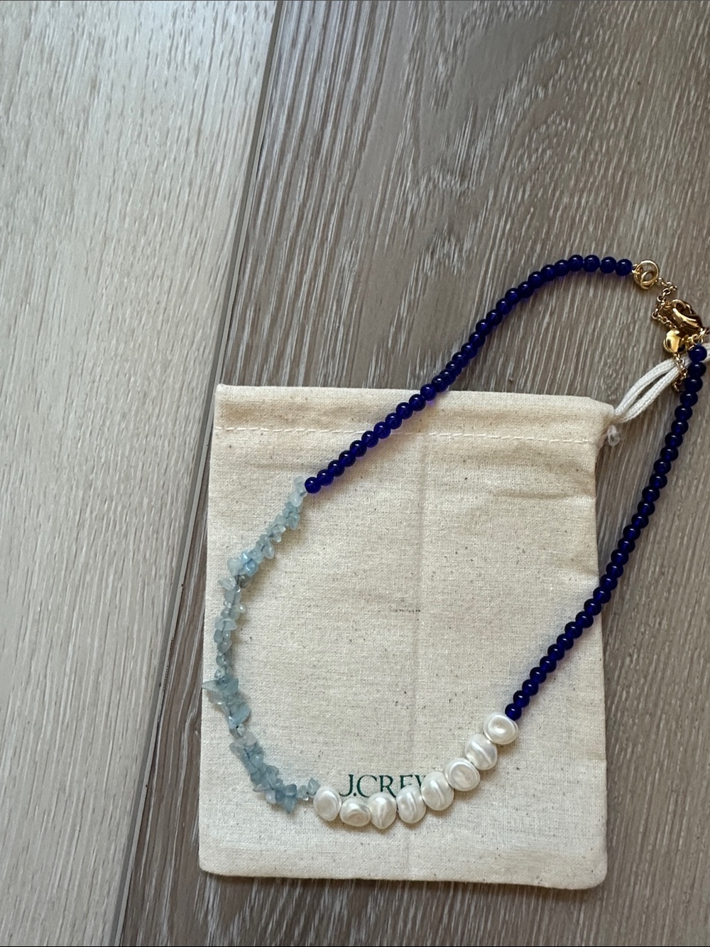 J Crew Mixed Bead necklace